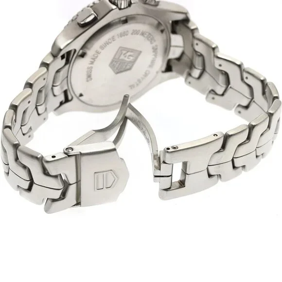 TAG HEUER Link Date Chronograph Navy Dial Quartz Men's Watch